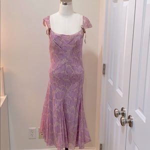 Max Studio lavender silk slip dress